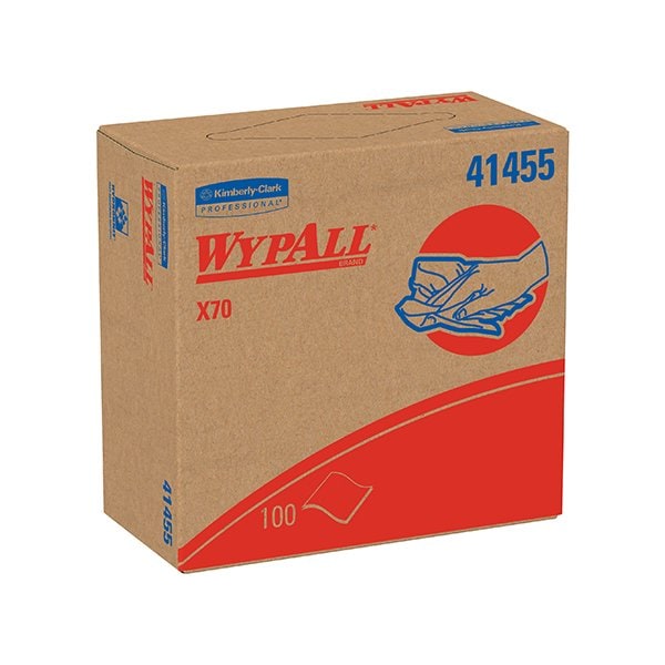 Bsc Preferred Kimberly Clark WypALL X70 9.1 x 16.8'' Industrial Pro Wipers Dispenser Box, 10PK BUY00487853 - main